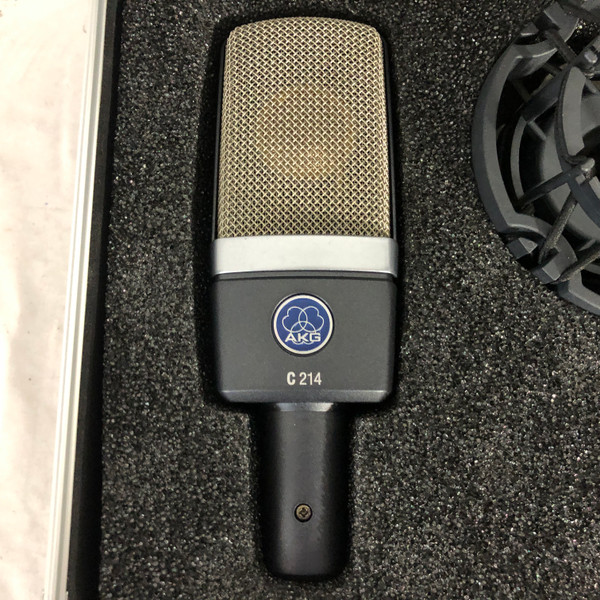 Used Akg C214 CONDENSOR MICROPHONE WITH CASE Condenser Microphone