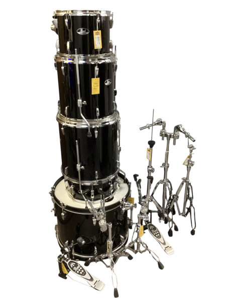 Used Pearl FORUM SERIES 5PC W/ HARDWARE Drum Shells and Hardware Black