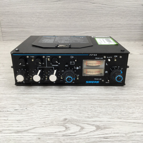 Used Shure FP33 -NO POWER SUPPLY- Compact Mixer