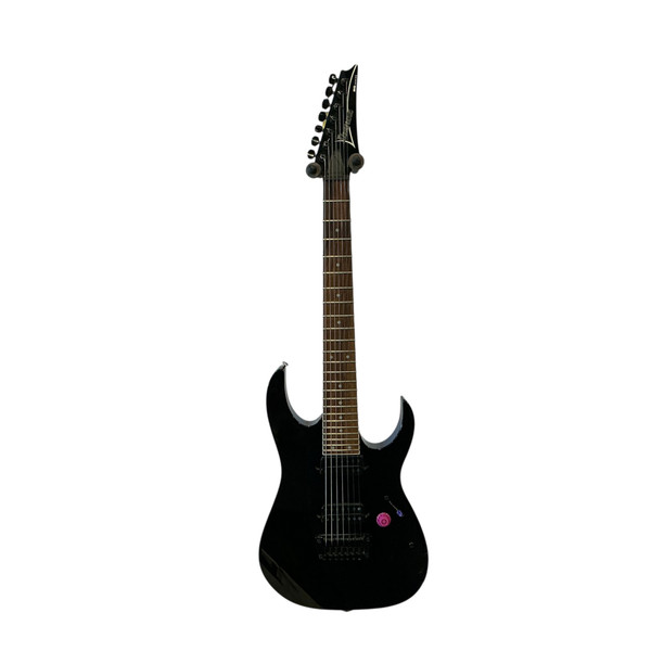 Used Ibanez AX7221 Double Cut Electric Guitar Silver/Gray 7-String