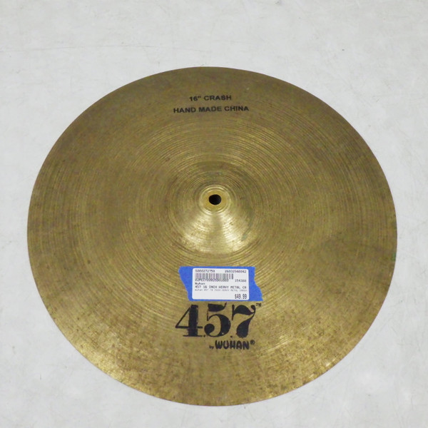 ぱむ Used Wuhan 457 16 INCH HEAVY METAL CRASH Crash Cymbal 16