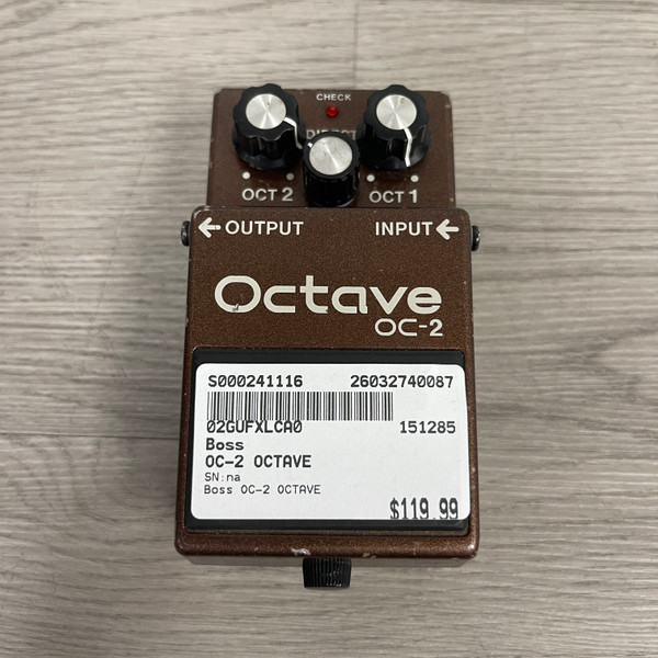 Used Boss OC-2 OCTAVER Octave Pedal