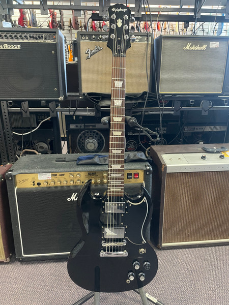 Used Epiphone G-400 SG GOTHIC SG Type Electric Guitar Black 6-String