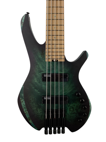 Used Aria Pro II ZZB DELUXE Modern Metal Bass Guitar White 4-String