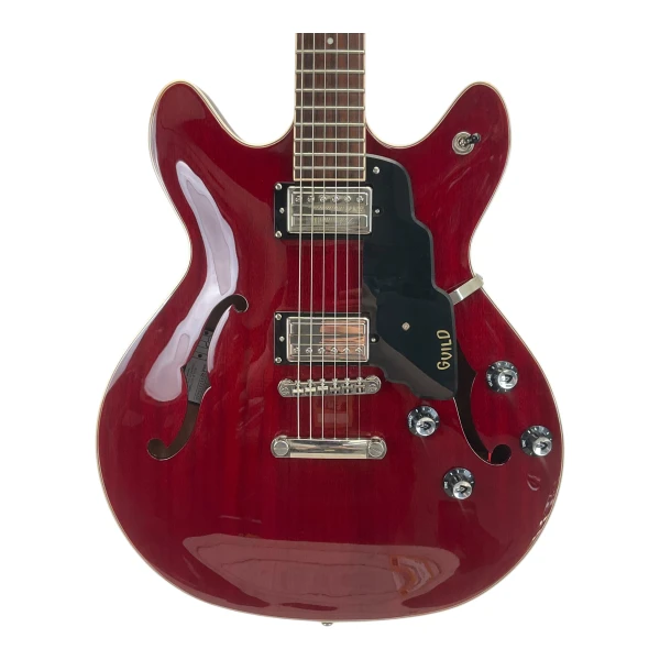 Used Vantage 655 Semi-Hollow Electric Guitar Amber 6-String