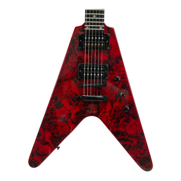 Used Epiphone FLYING V LIMITED RUN Pointy Electric Guitar Green 6