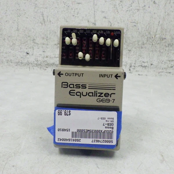 Used BOSS BASS EQUALIZER GEB-7 Bass Pedal