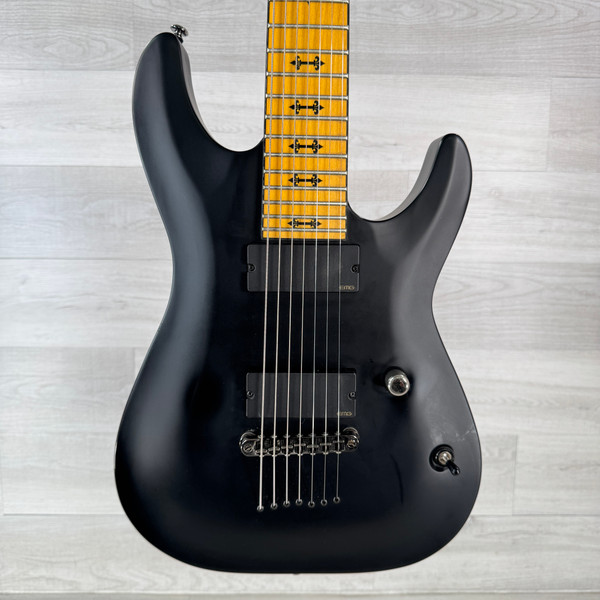 Used Grover Jackson RRCU50 V Modern Metal Electric Guitar Black 6