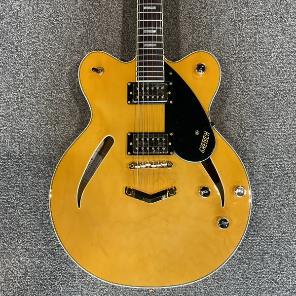 Used Vantage 655 Semi-Hollow Electric Guitar Amber 6-String