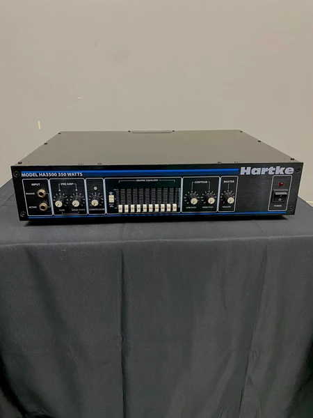 Used Hartke HA3500 Rackmount Bass Amplifier Head