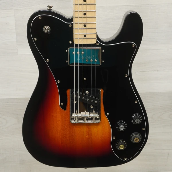 Used Squier TELECASTER CUSTOM HH T Type Electric Guitar Black 6-String