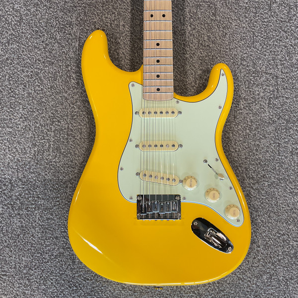 Schecter エレキギター イエロー Used Schecter REAPER 7MS S Type Electric Guitar Orange 7-String