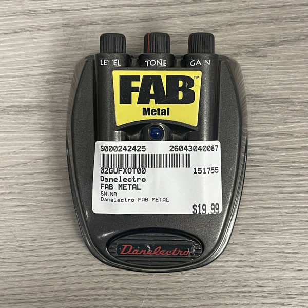 DANELECTRO FAB ディストーション オーバードライブ メタル Used Danelectro FAB METAL Distortion Pedal