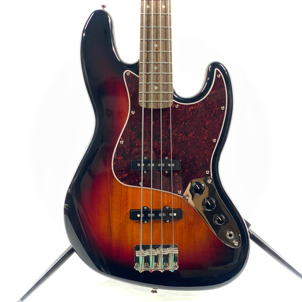 Used Squier 40TH ANNIVERSARY JAZZ BASS J Type Bass Guitar White 4