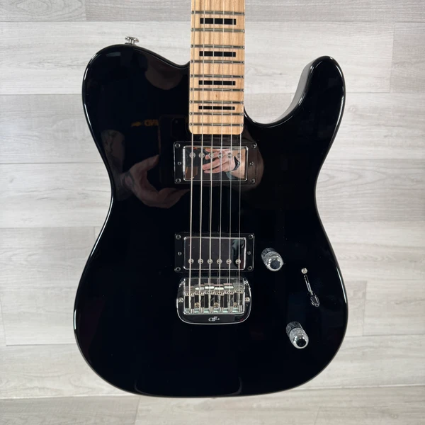 Used Schecter PT-7 EVIL TWIN T Type Electric Guitar Black 7-String