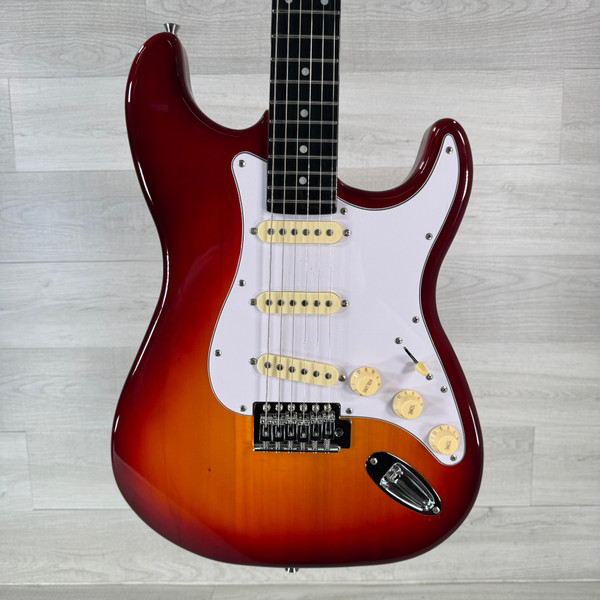 Used Samick SS-70 S Type Electric Guitar Red 6-String