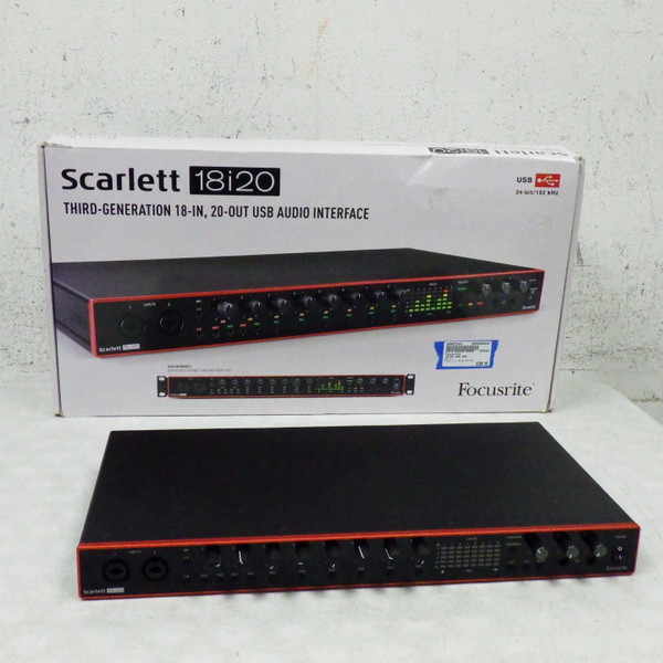 Used Focusrite Scarlett 18i20 3rd Gen Computer Interface 8+ A/D