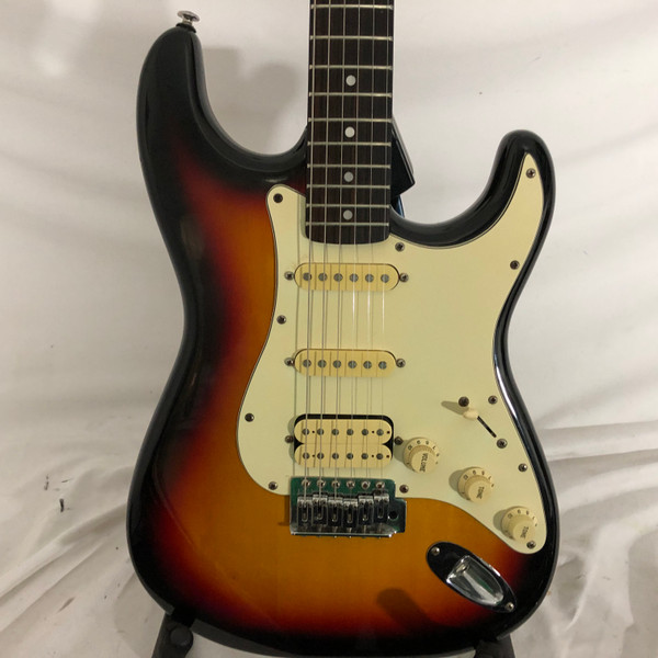 Used Hondo H77 Vintage S Type Electric Guitar Black 6-String