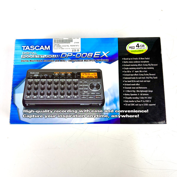 Used Tascam DP-03SD MULTI TRACK RECORDER Compact Recording Device