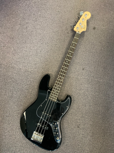 Used Squier AFFINITY JAZZ BASS J Type Bass Guitar Black 4-String