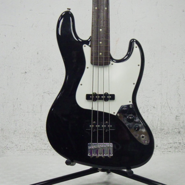 Used Squier AFFINITY JAZZ BASS J Type Bass Guitar Black 4-String