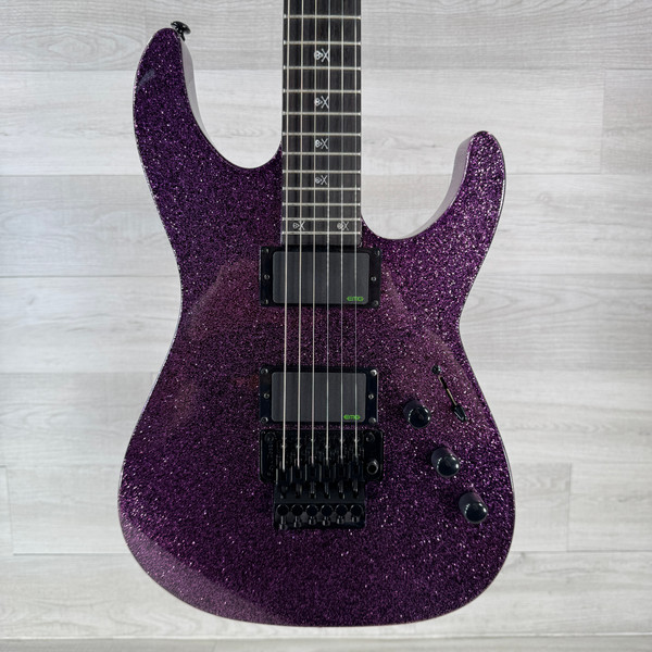 Used LTD DELUXE MH-1000 Super S Electric Guitar Purple 6-String
