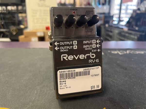 Used Boss RV-6 Reverb Pedal