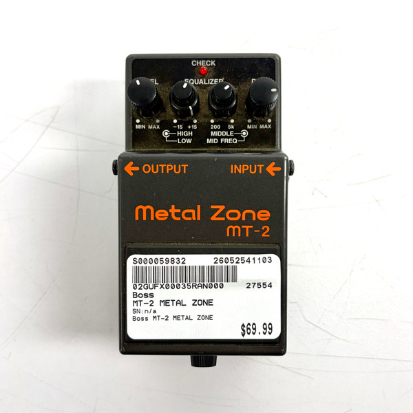 Used Boss MT-2 METAL ZONE Distortion Pedal