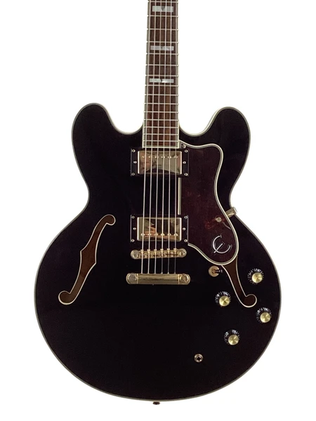 Used Epiphone SHERATON II EB Semi-Hollow Electric Guitar Black 6