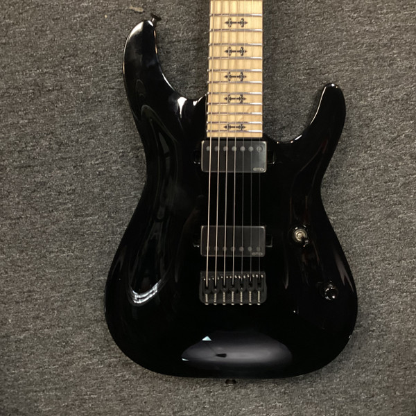 Used Schecter JEFF LOOMIS 7 JL7FR Super S Electric Guitar Red 7-String