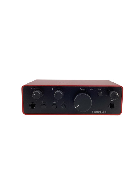 Used Focusrite SCARLETT SOLO 4TH GEN Computer Interface 1 A/D