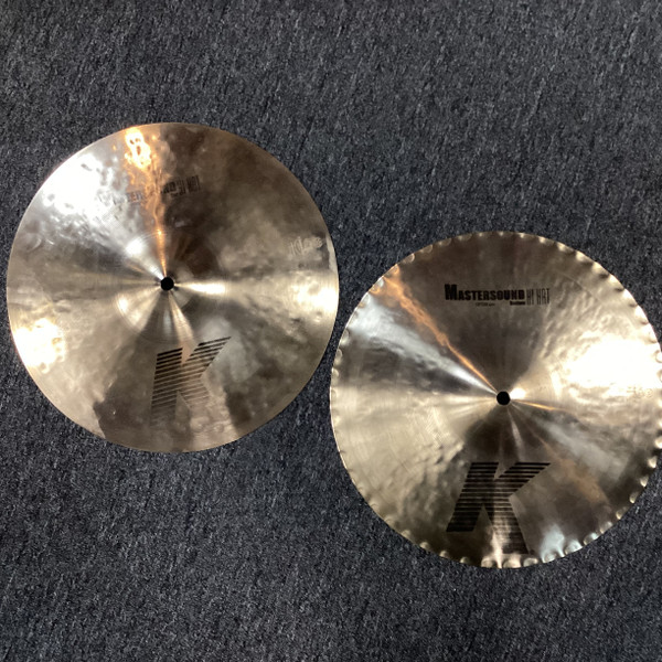 Used Zildjian K/z Dyno Beat Hi Hat Cymbals 13 - Inch