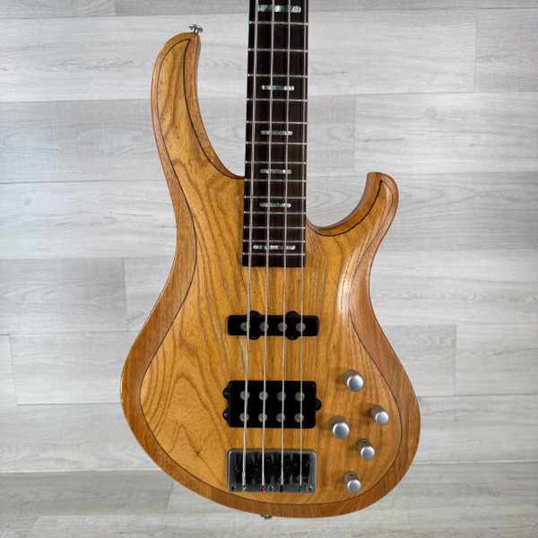 Used OLP ERNIE BALL STING RAY 4 STRING Bass Guitar Blue 4-String