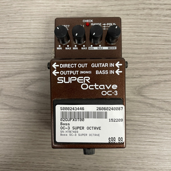 Used Boss OC-3 SUPER OCTAVE Octave Pedal