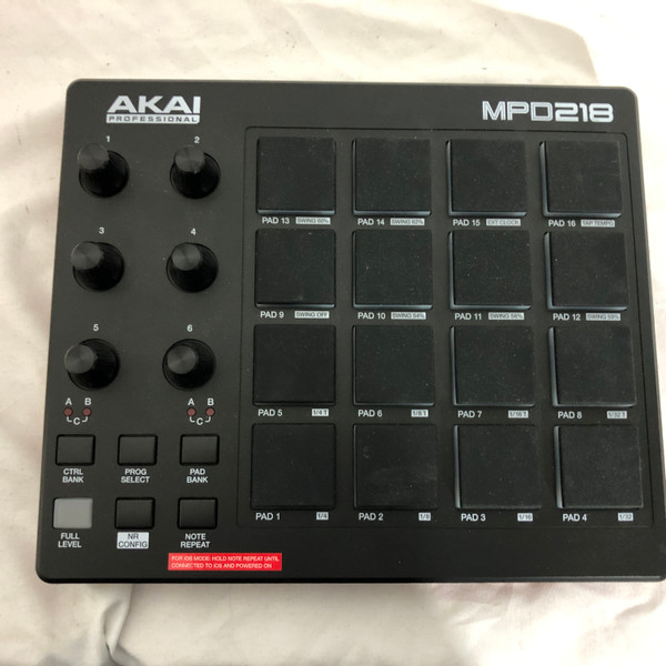 Used Akai MPD218 Pad Controller Pad