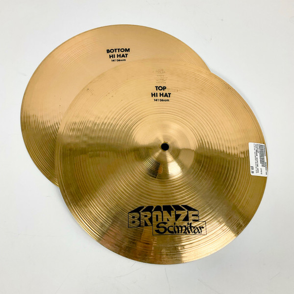 Used ZILDJIAN ZXT SOLID 14 INCH Hi Hat Cymbals