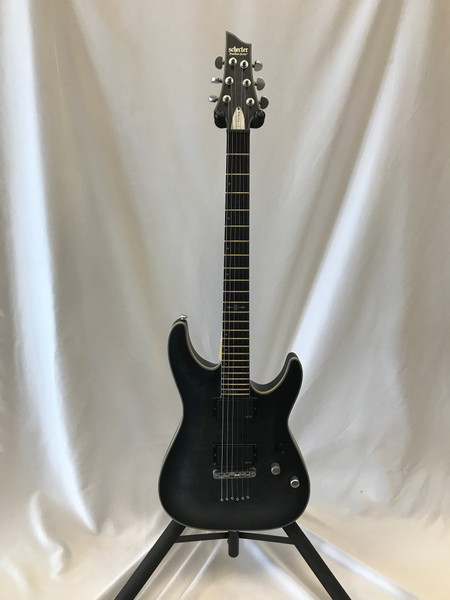 Used Schecter BLACKJACK 7 STRING Super S Electric Guitar Black 7