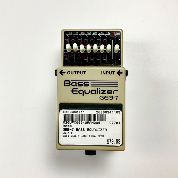 Used BOSS BASS EQUALIZER GEB-7 Bass Pedal