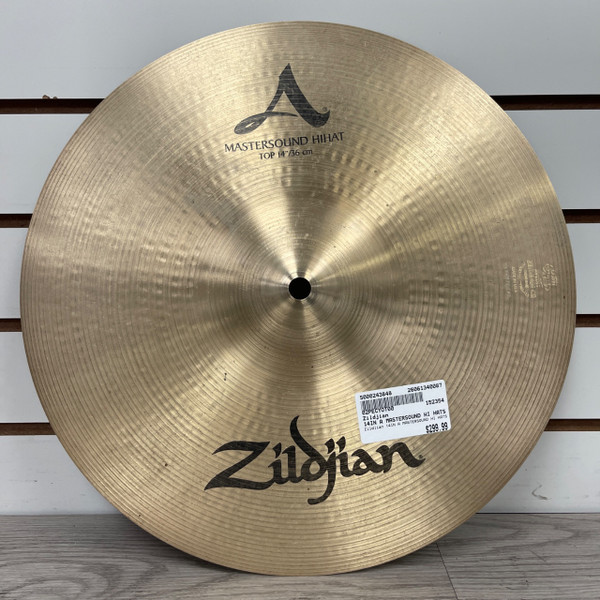 Used Zildjian 14IN AVEDIS A CUSTOM HH Hi Hat Cymbals 14