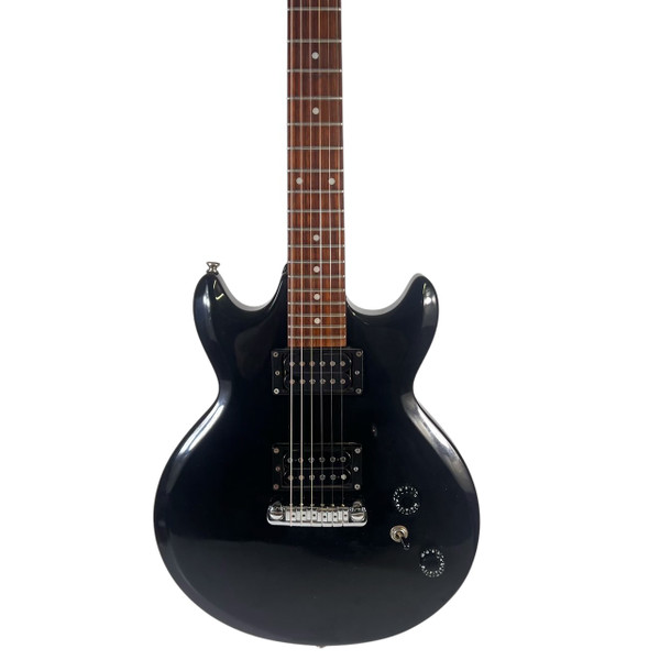 Used LTD MH-17 Double Cut Electric Guitar Black 7-String