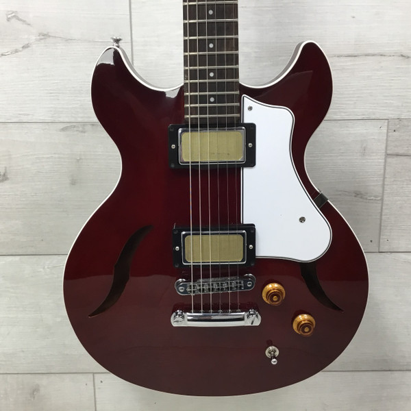 Used Harmony COMET Semi-Hollow Electric Guitar Red 6-String