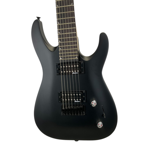 Used LTD MH-17 Double Cut Electric Guitar Black 7-String