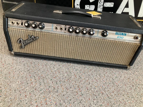 Used Fender 70s Bassman 50 Tube Guitar Amp Head with 2 x 15 Cabinet