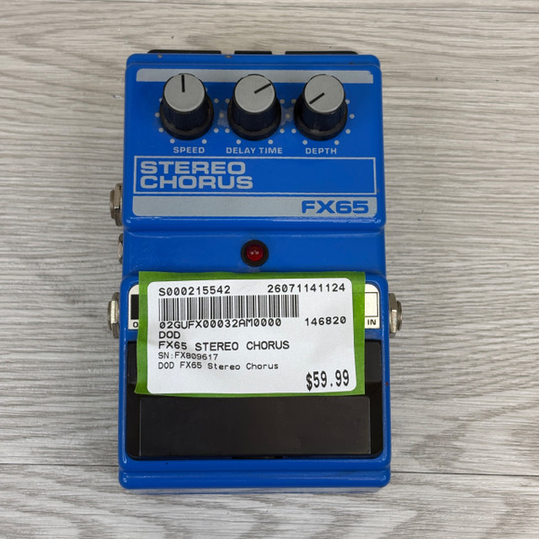 Used DOD FX64 ICE BOX STEREO CHORUS Chorus Pedal