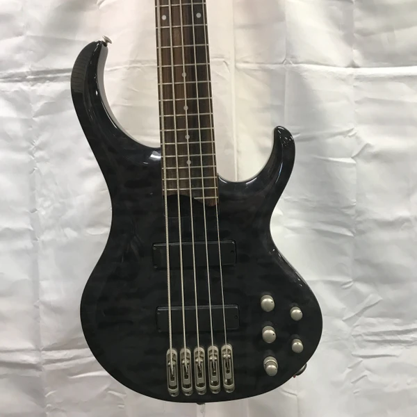 Used Ibanez SDGR SR505 BASS Modern Metal Bass Guitar Black 5-String