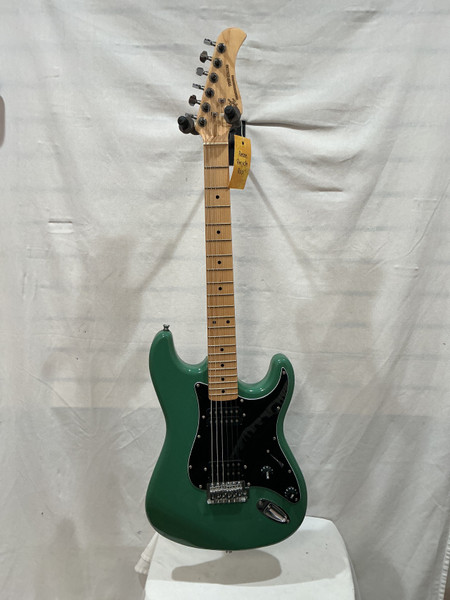 Used Peavey PREDATOR PLUS S Type Electric Guitar Green 6-String