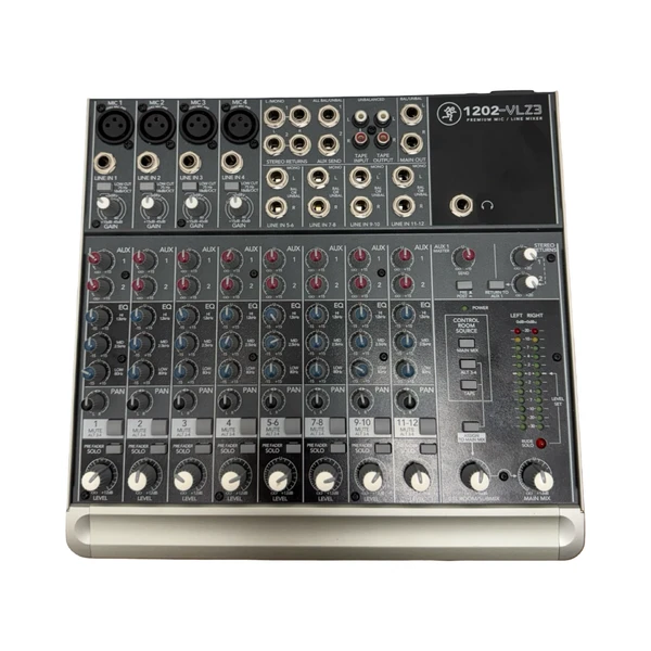 Used Mackie 1202-VLZ3 12 CHANNEL MIXER Mixing Console