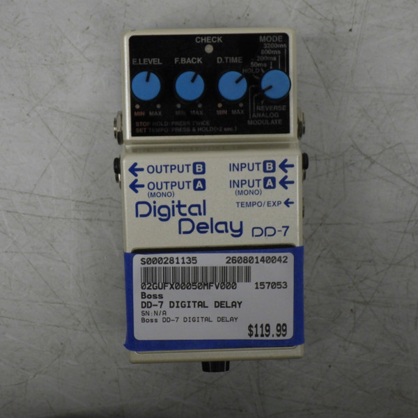 Used MXR CARBON COPY AQUA BLUE Delay Pedal