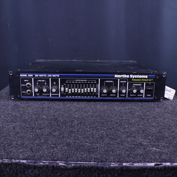Used Hartke HA3500 IN HARTKE RACK Rackmount Bass Amplifier Head