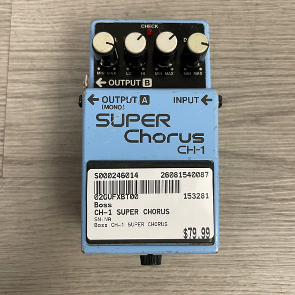 Used Boss CH-1 SUPER CHORUS Chorus Pedal